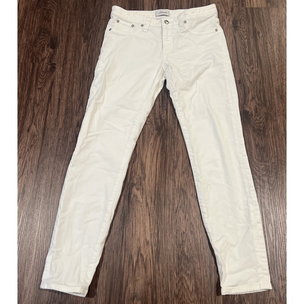 Coach 1941 Denim Jeans Women's Color White Size 0/S